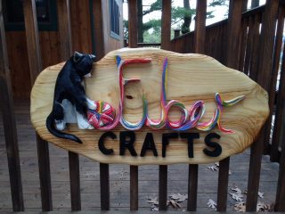 Our new Fiber Crafts Sign!